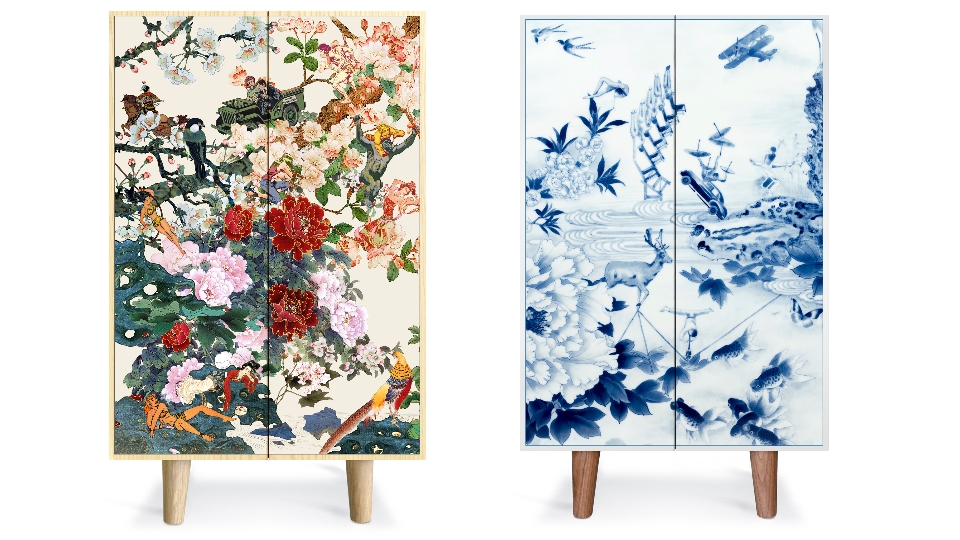 Empress Wu Cabinet and Peony Play Cabinet by Mineheart - Chaplins Blog