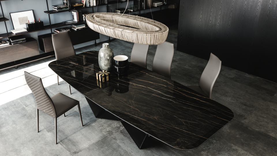 IMM Cologne 2018 - Cattelan Italia - Skorpio Dining Table - Portoro Finish