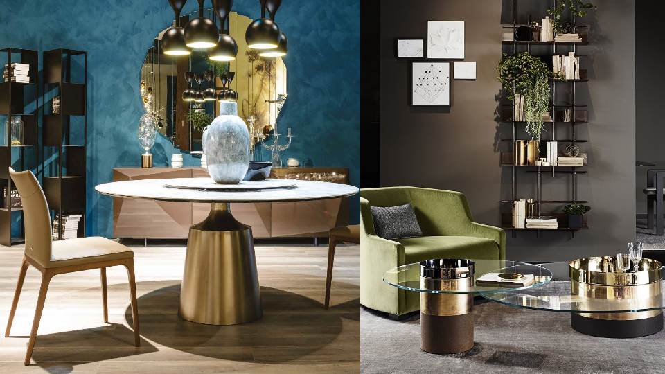 Yoda Keramik by Cattelan Italia and Haumea Coffee Table by Galotti & Radice