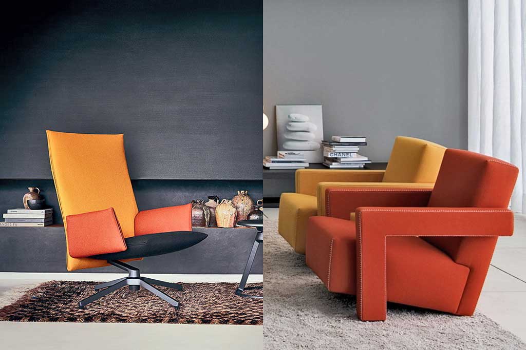 Knoll Pilot Chair and Cassina Utrecht