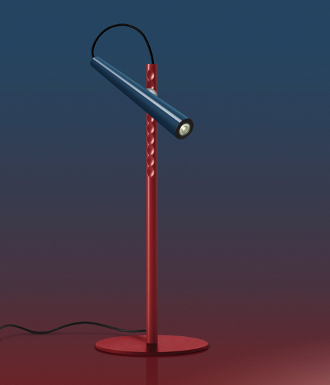 Multi-coloured blue and red task light 